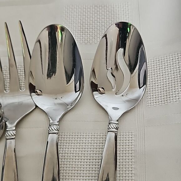 Onieda 5 Pieces Stainless Steel Serving Set 18/10 Silver - Picture 13 of 16